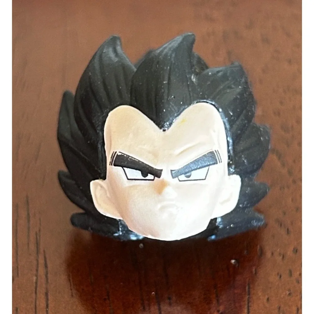 Dragon Ball Z Vegeta Action Figure Head Sculpt Replacement Black Hair 6